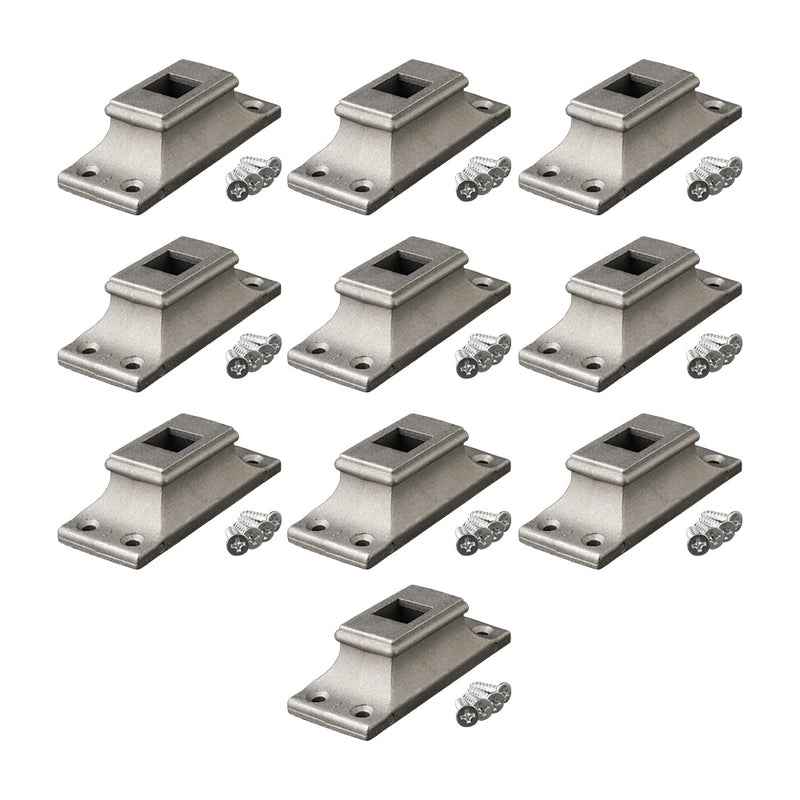 10 Pack of Aluminium Alloy Landing Brackets for 12mm Square Bar