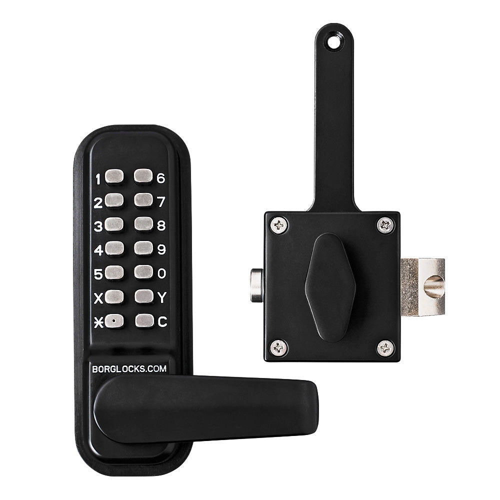 Borg Code Lock Borg ECP Code Lock 1 Side Code 1 Side Lever For Wooden Gates