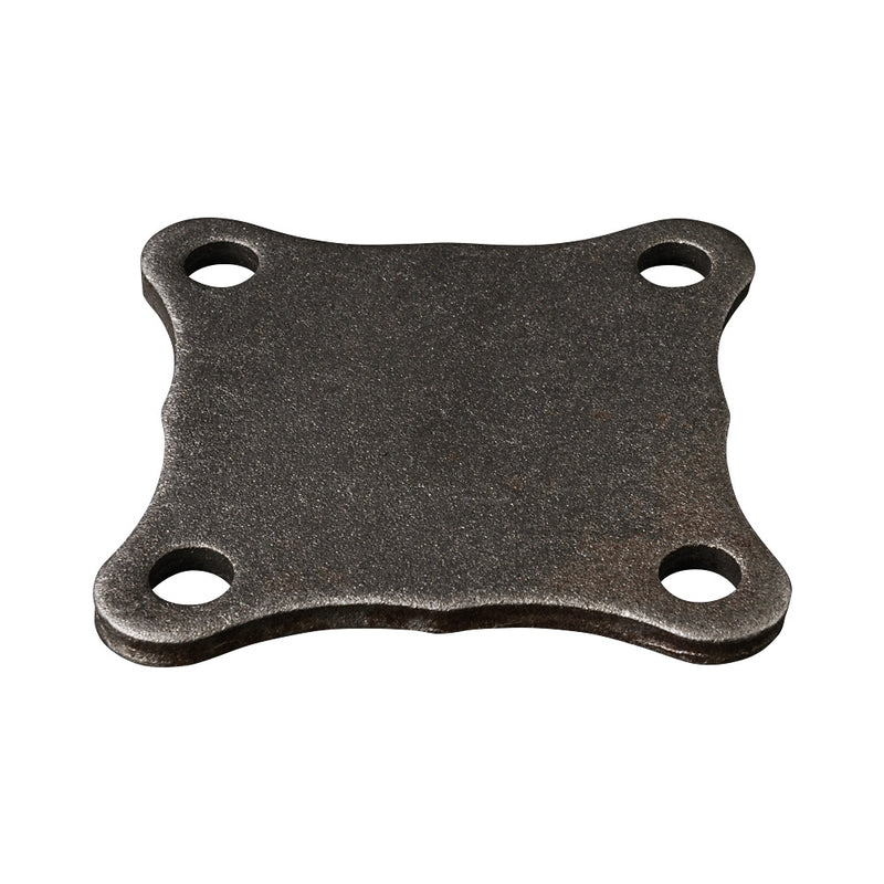 BP21H Shaped Back Plate 100 x 100 x 6mm Thick With Holes