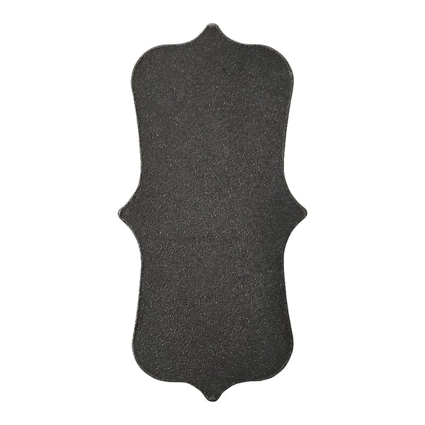 BP2 Shaped Pointed Back Plate 60 x 120 x 5mm