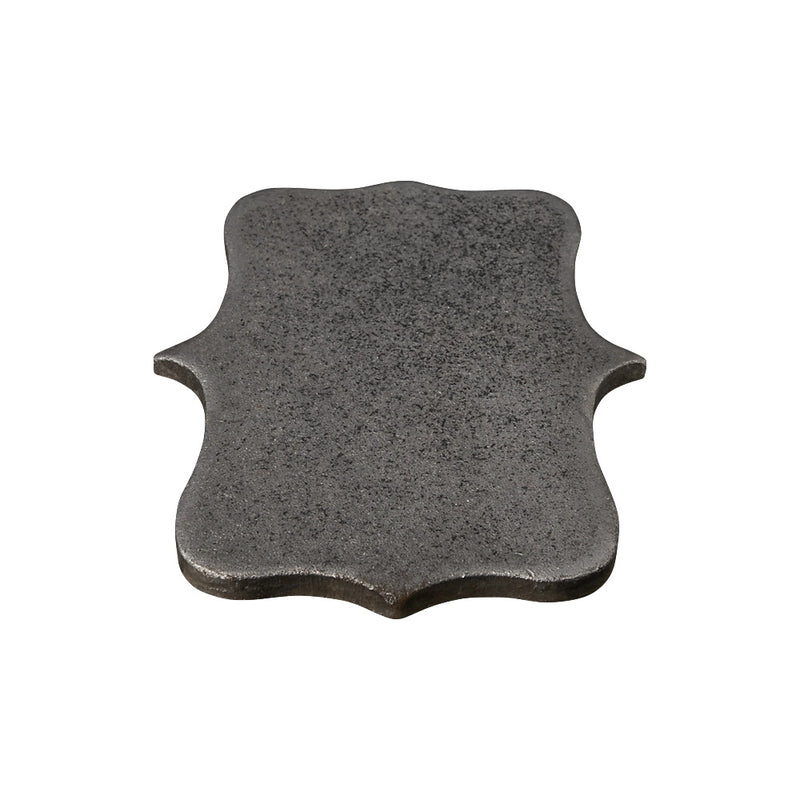 BP3 Shaped Pointed Back Plate 90 x 160 x 5mm