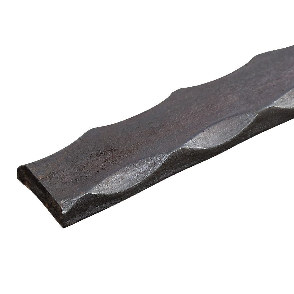 BR19A 30 x 8mm Mild Steel Hammered Edge Bar