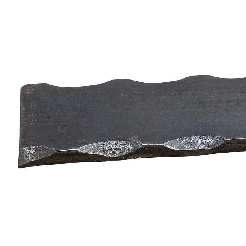 BR19D 40 x 8mm Mild Steel Hammered Edge Bar