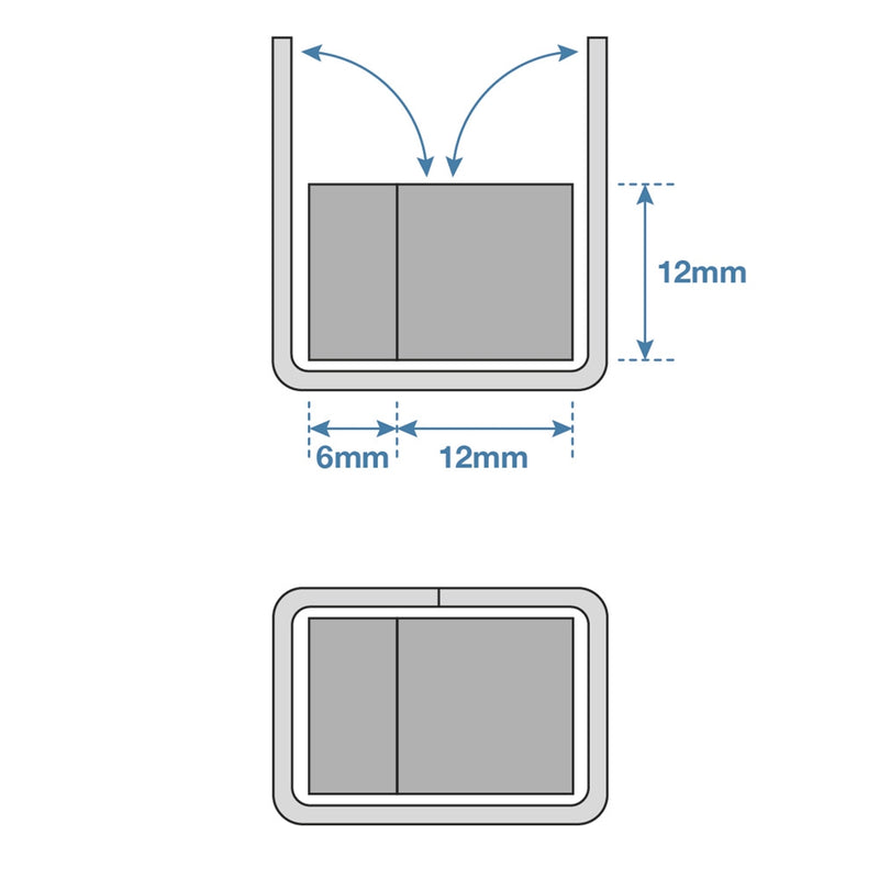 CC12X18 Mild Steel Collar Clip 12 x 18mm