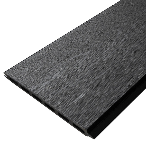 Ebony Black Woodgrain Tongue & Groove Composite Gate Board 2000 x 161 x 19mm