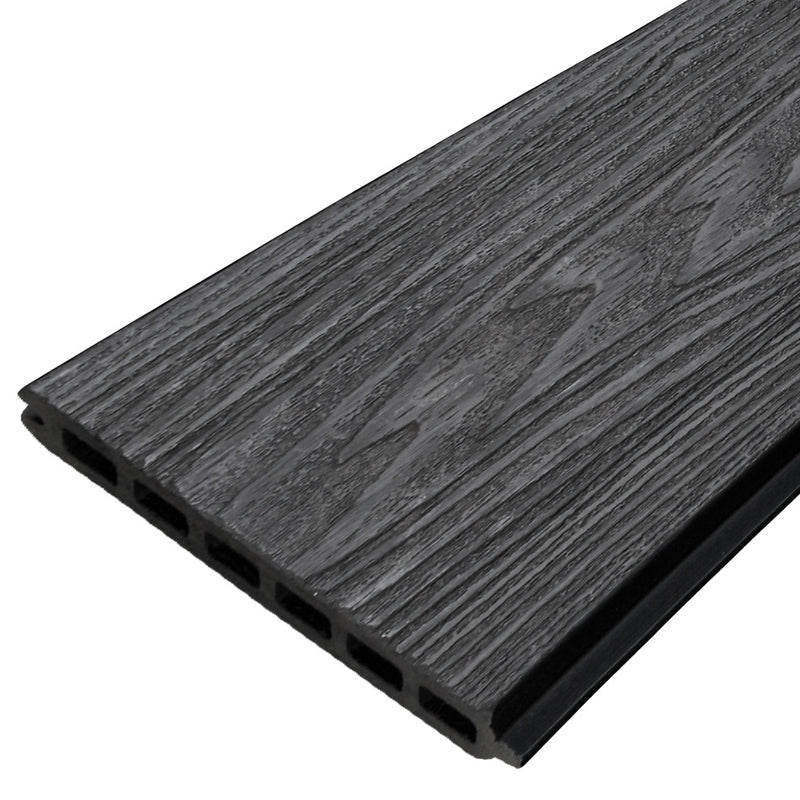 Black Deep Embossed Tongue & Groove Composite Gate Board 2000 x 161 x 19mm