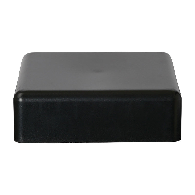 Composite Gate Board Plastic Post Cap Black