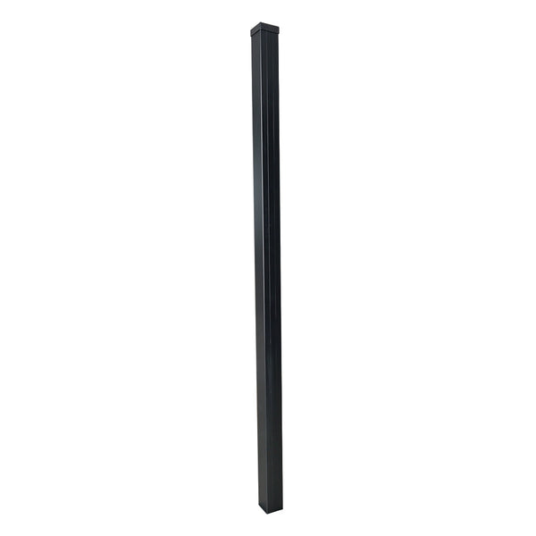 Composite Fence Board Post Kit Complete With Cap & Trim Black