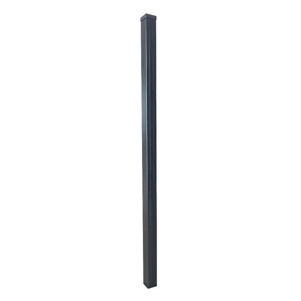 Composite Fence Board Post Complete With Cap & Trim Grey
