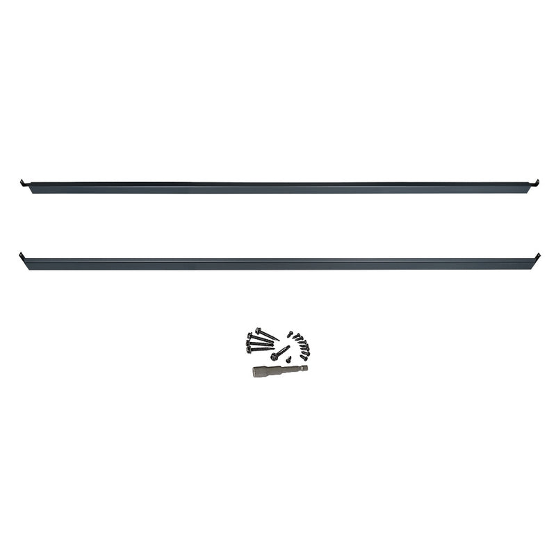 Composite Fence Board Rail Kit - Includes Top & Bottom Rail & Fixings Grey