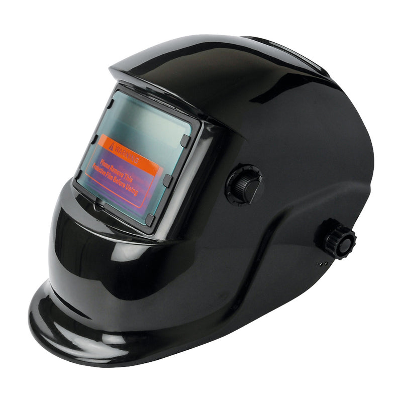 Auto Darkening Solar Powered Welding Helmet Black