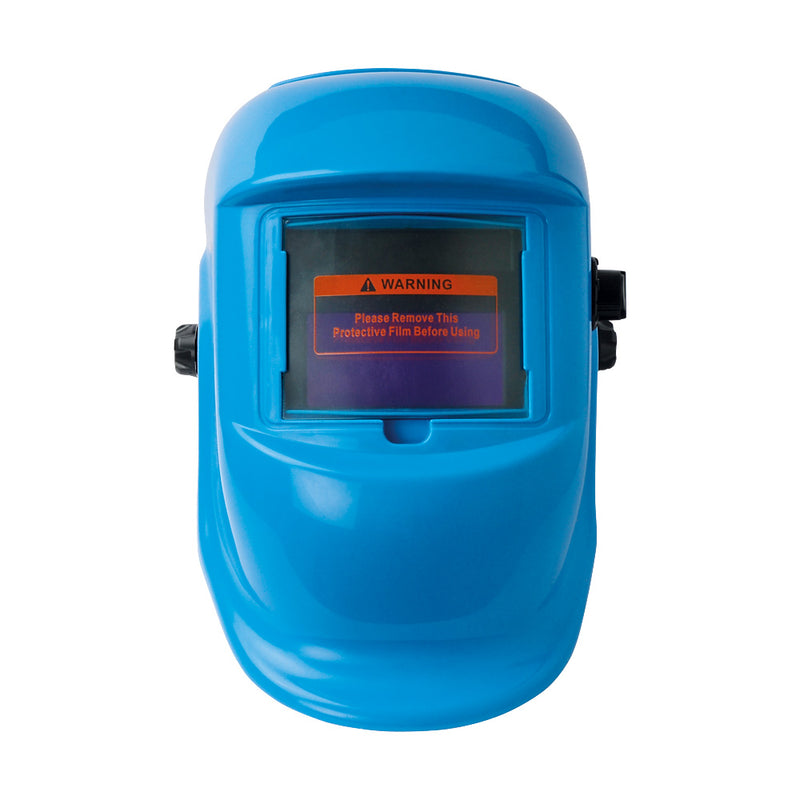 Auto Darkening Solar Powered Welding Helmet Blue