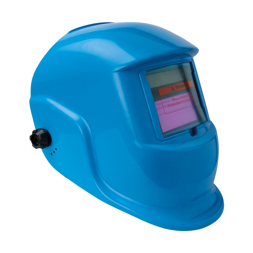 Auto Darkening Solar Powered Welding Helmet Blue