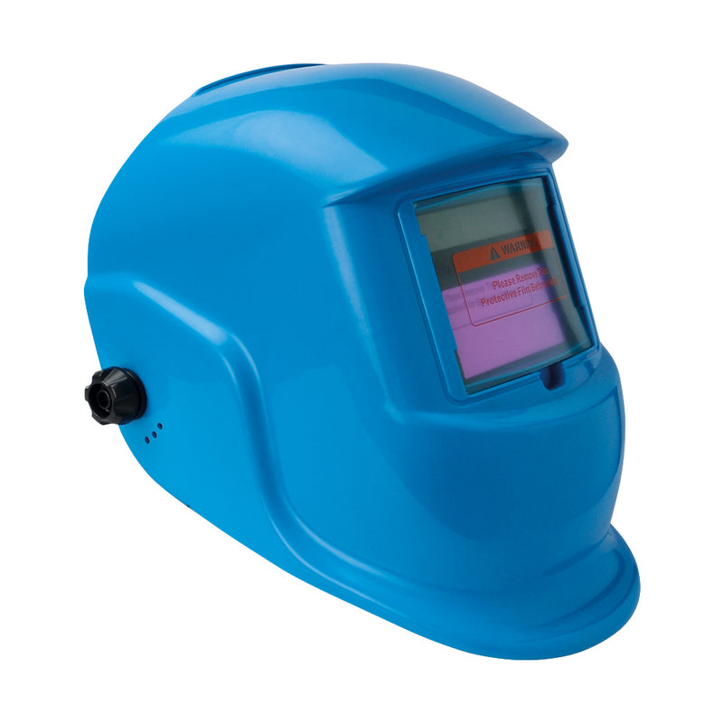 Auto Darkening Solar Powered Welding Helmet Blue