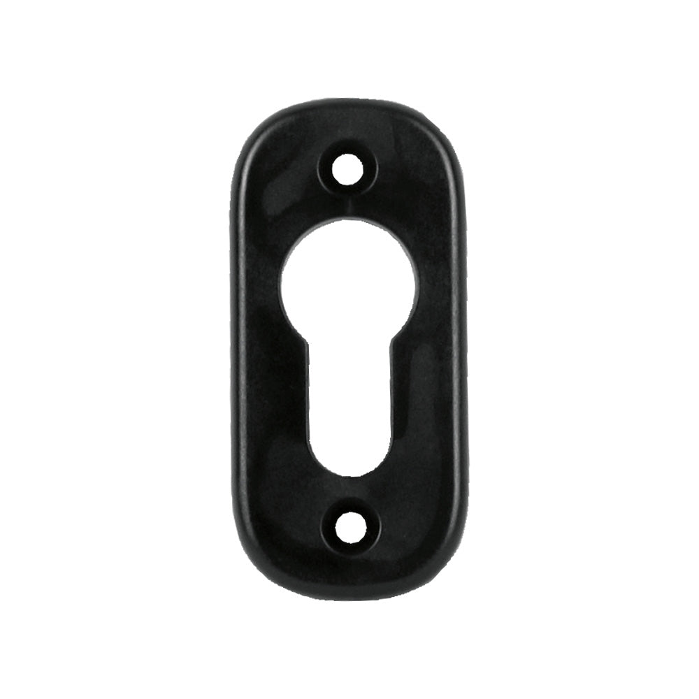 ESC1 Black Plastic Euro Profile Escutcheon