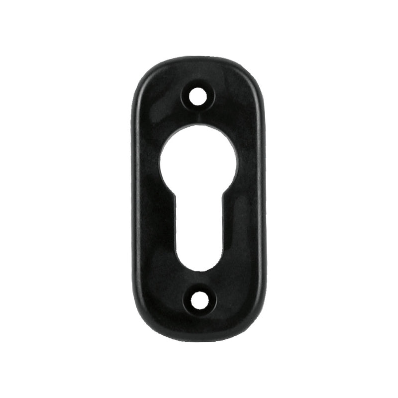 ESC1 Black Plastic Euro Profile Escutcheon