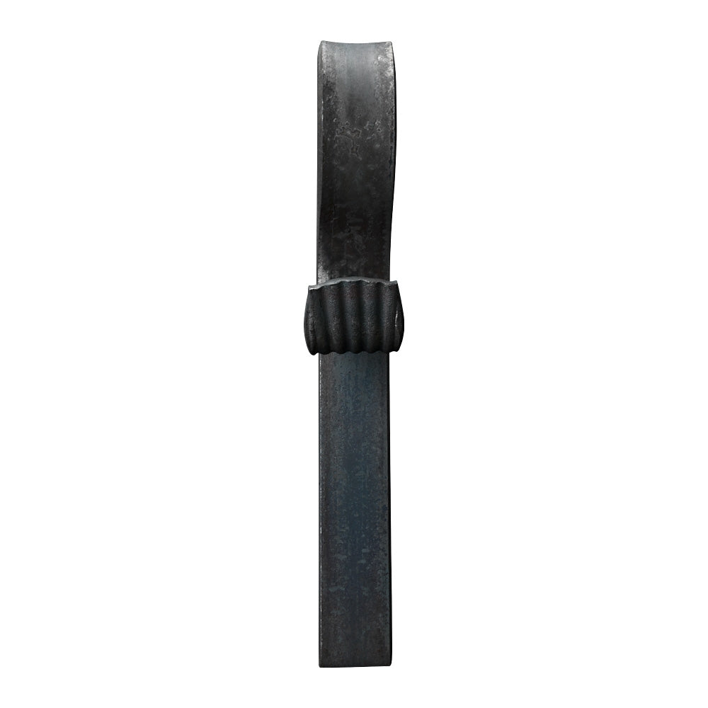 30 x 8mm Forged Shepherds Crook Plain Bar