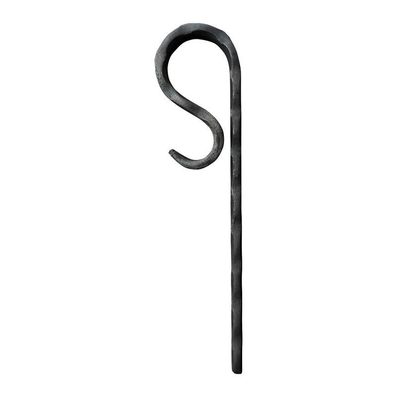 Gate Crooks FE17 - Forged Gate Crook 30x8 Hammered Edge Bar - DC Iron