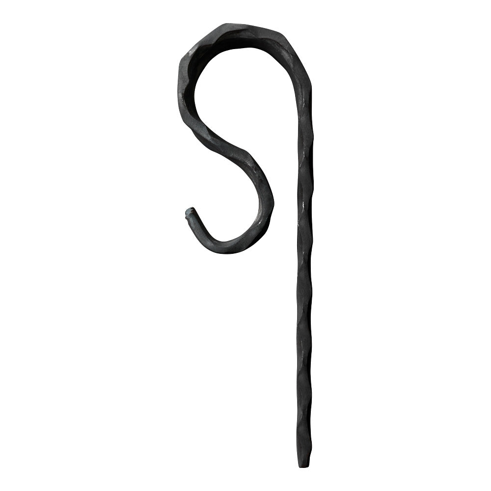 Gate Crooks FE18 - Forged Gate Crook 40x8 Hammered Edge Bar - DC Iron
