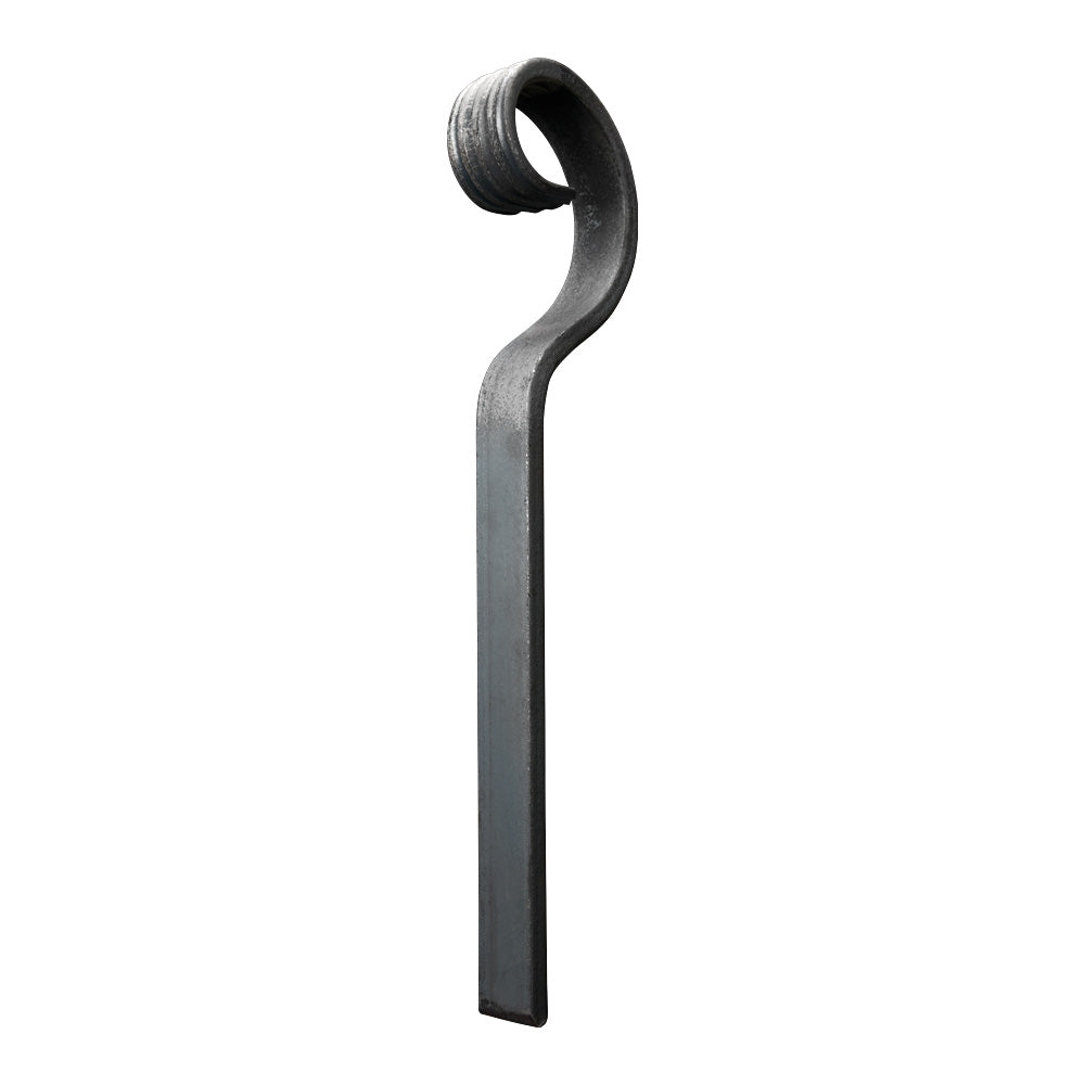 Gate Crooks FE1 - Forged Gate Crook 25x8 Plain Bar - DC Iron