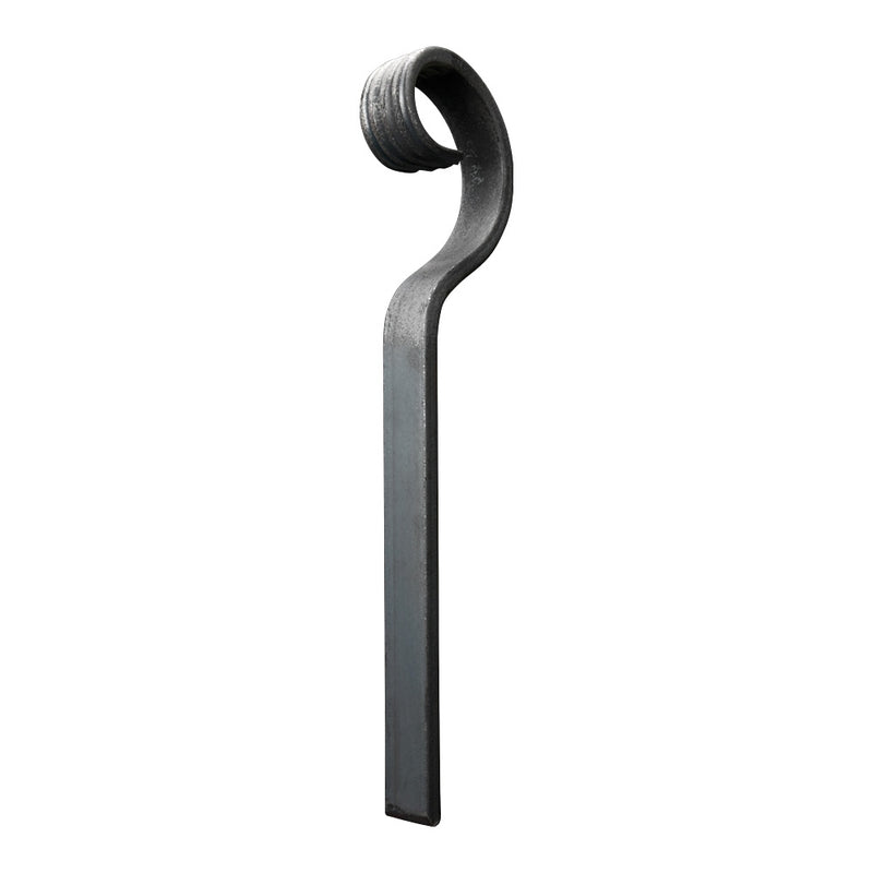 Gate Crooks FE1 - Forged Gate Crook 25x8 Plain Bar - DC Iron