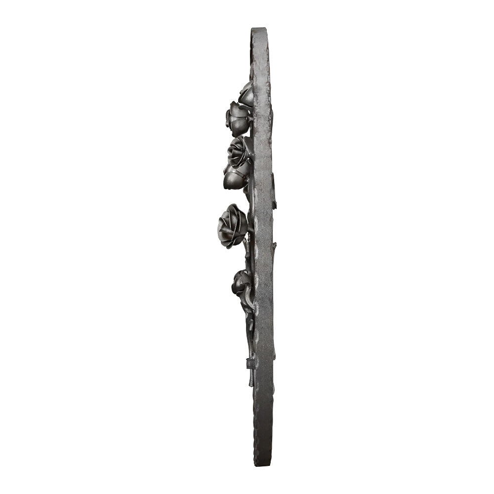 FF20 Ornate Panel 650 x 540mm 20x8mm Hammered Edge Bar