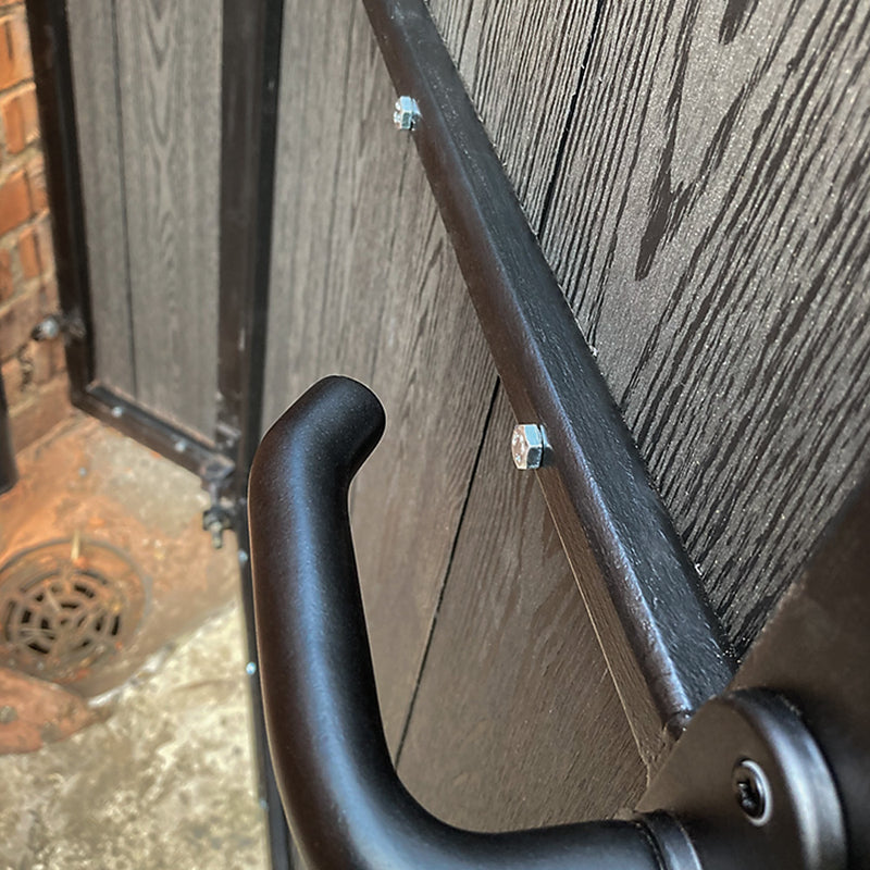 Black Deep Embossed Tongue & Groove Composite Gate Board 2000 x 161 x 19mm