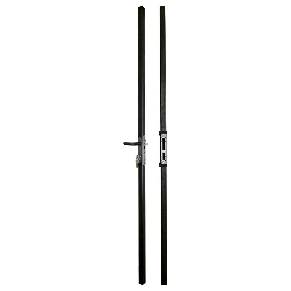 Locinox Fortylock Kit Black To Suit 40mm Box Section With 2 x 2m Profiled Box Section