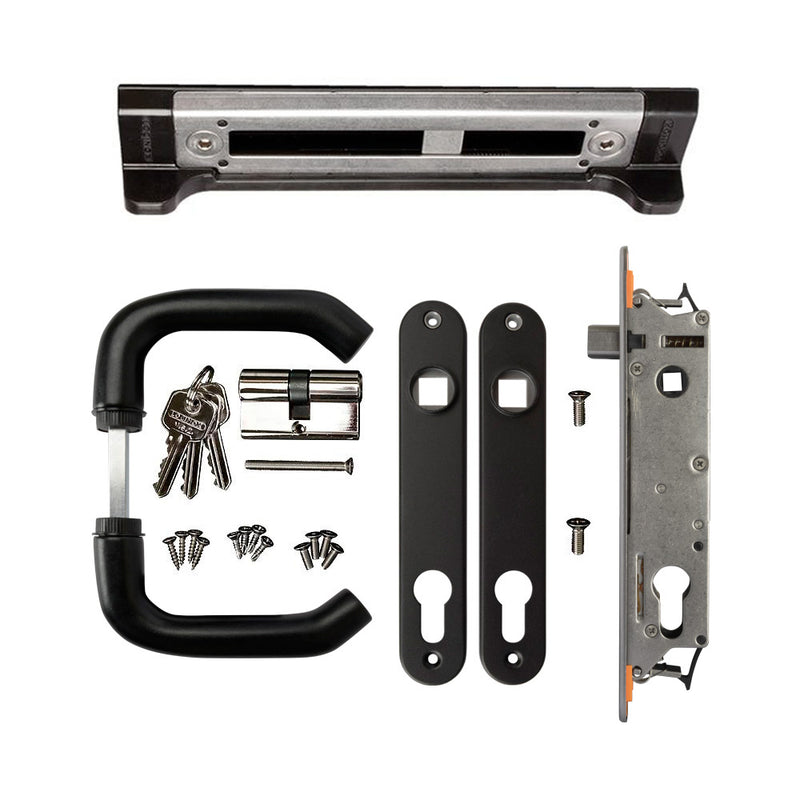 Locinox Fortylock Kit Black To Suit 40mm Box Section With 2 x 2m Profiled Box Section