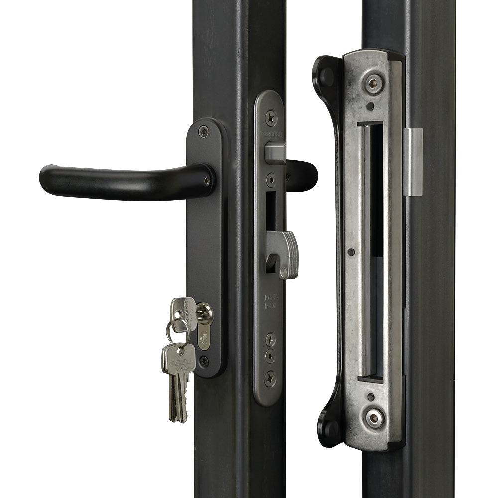 Locinox Fiftylock Kit Black To Suit 50mm Box Section With 2 x 2m Profiled Box Section