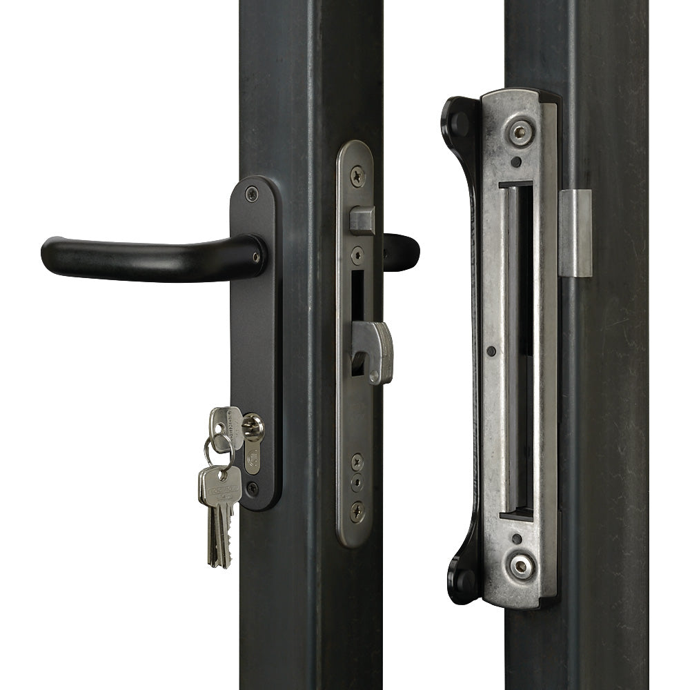 Locinox Sixtylock Kit Black To Suit 60mm Box Section With 2 x 2m Profiled Box Section