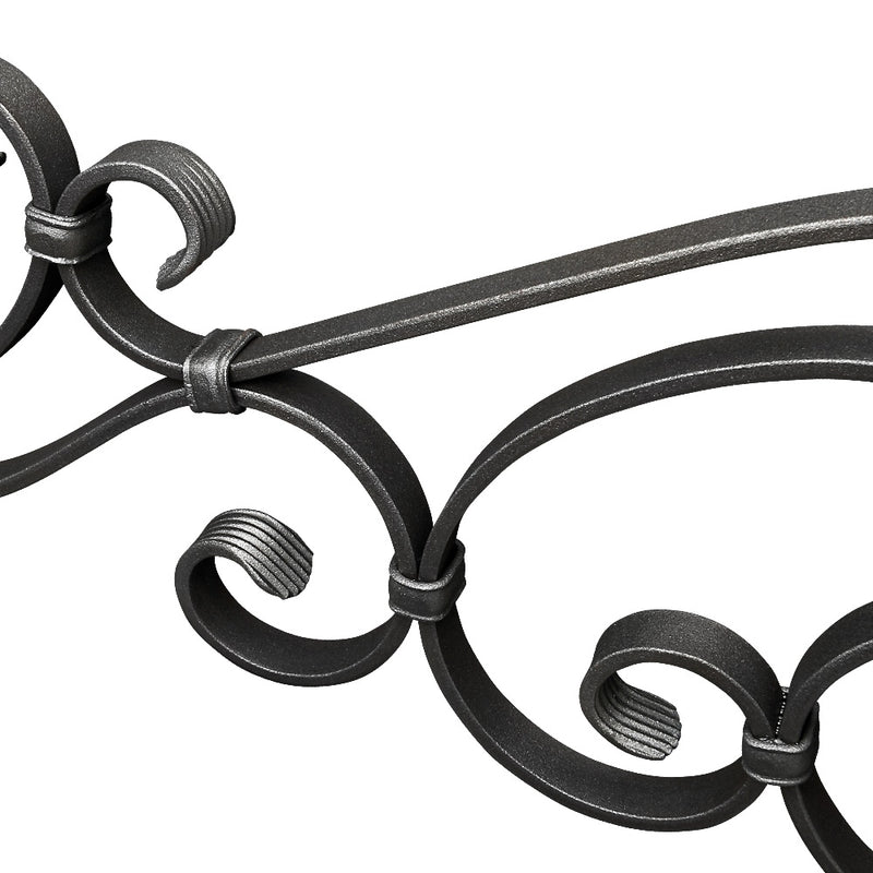 GTP30 Ornate Gate Top 760 x 250mm 20x6mm Flat Bar