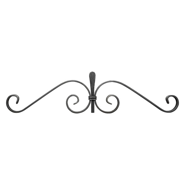 GTP5 Gate Top Scroll 775 x 160mm 12x6mm Flat Bar