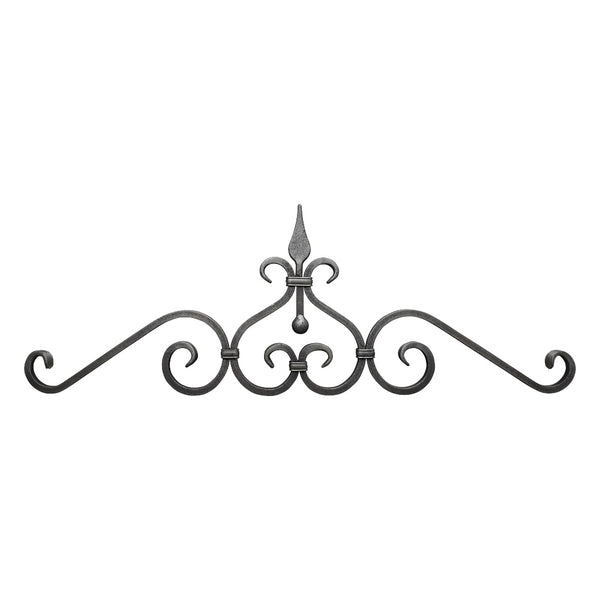 GTP66 Gate Top Scroll 320 x 1000mm 12mm Square Bar