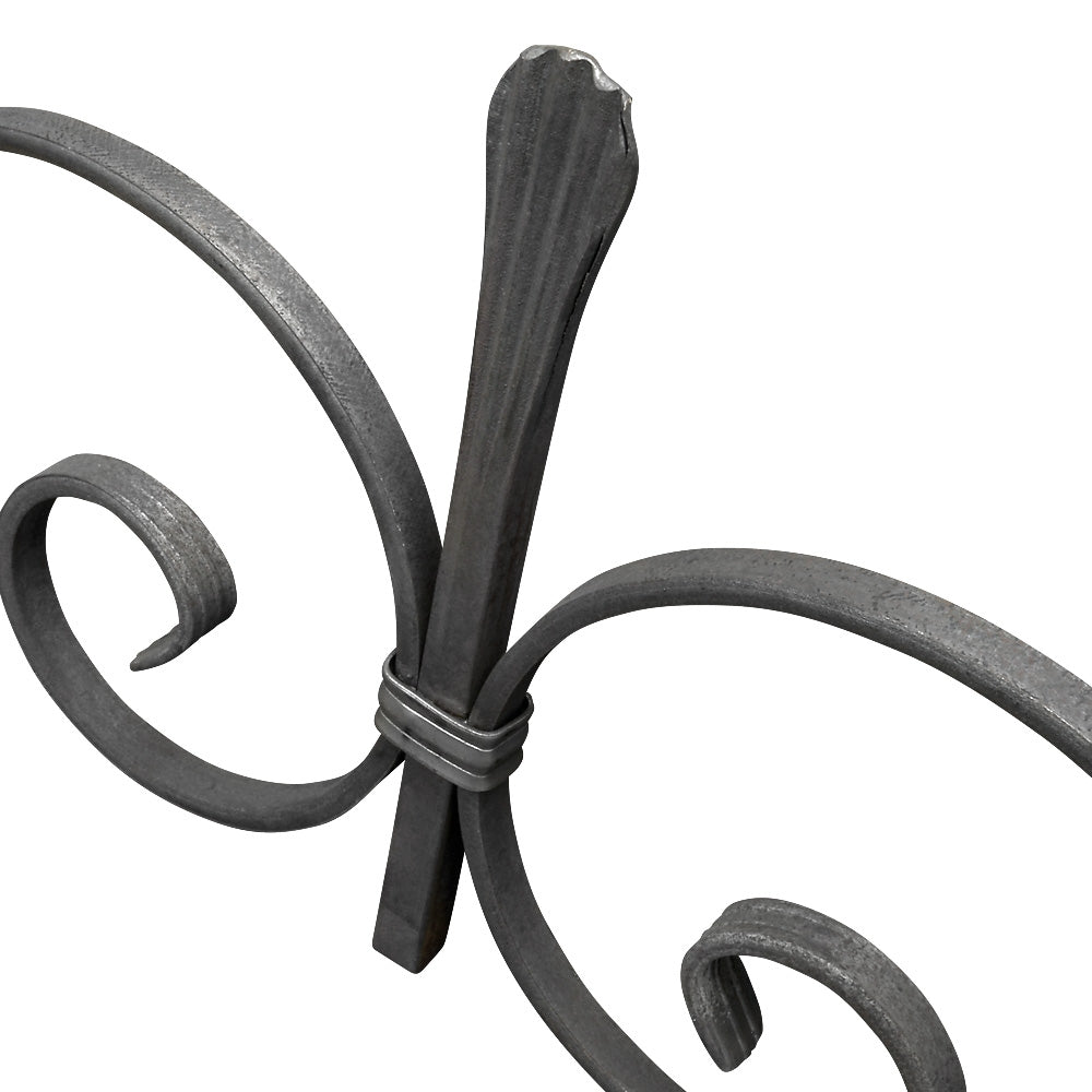 GTP9 Gate Top Scroll 1035 x 220mm 12x6mm Flat Bar