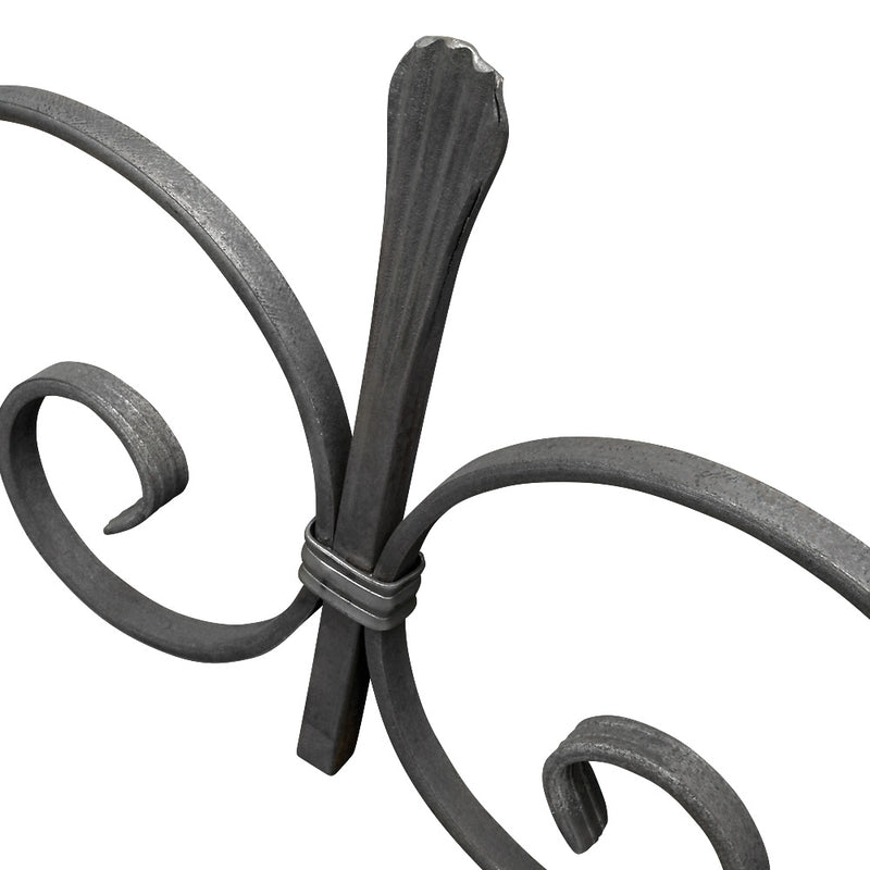 GTP9 Gate Top Scroll 1035 x 220mm 12x6mm Flat Bar
