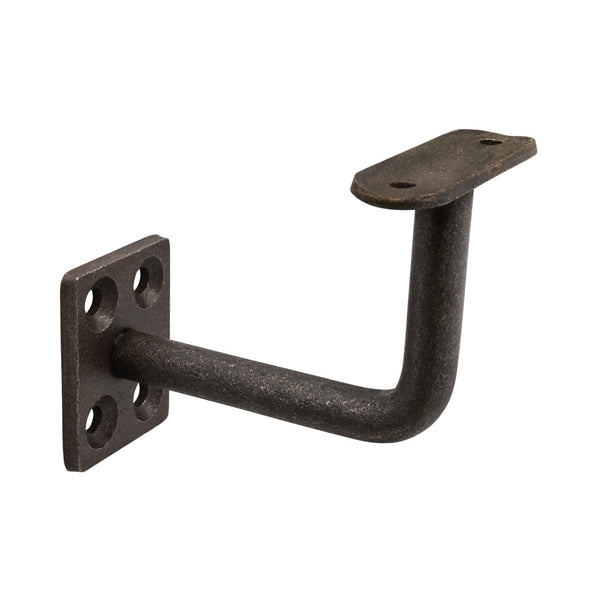 Mild Steel Handrail Bracket 85mm Projection Rectangular Back Plate