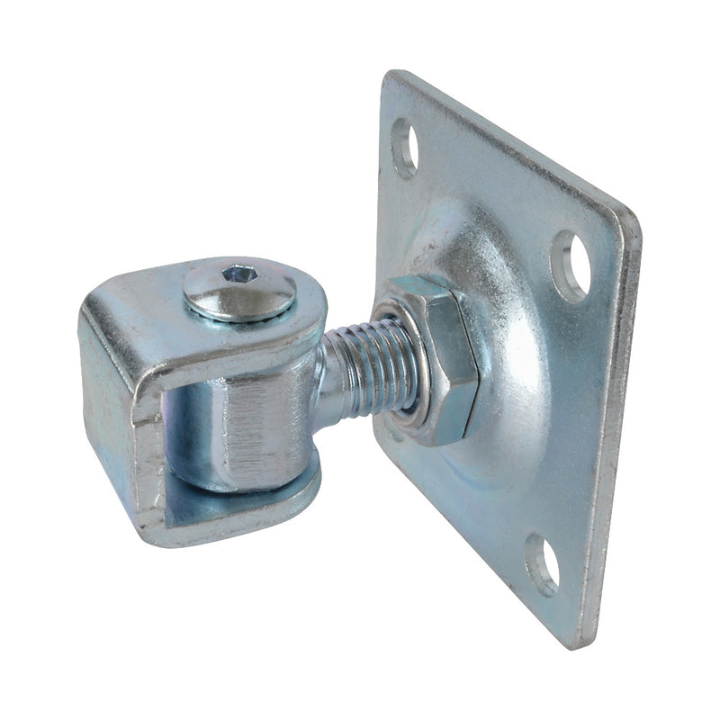 HI/53 Adjustable Gate Hinge M16 With Back Plate 80mm x 80mm