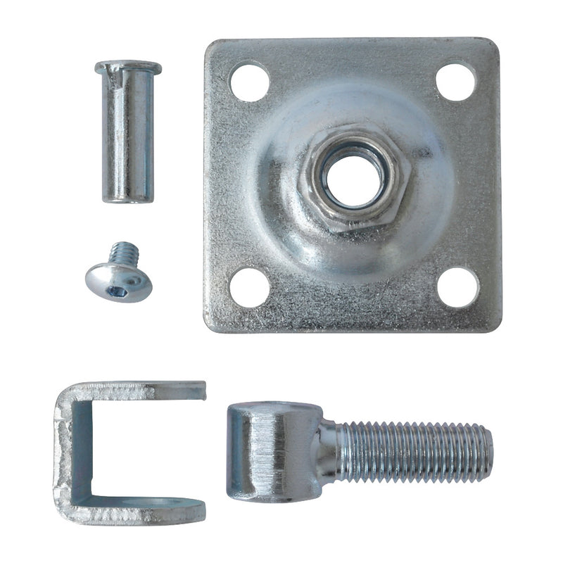 HI/53 Adjustable Gate Hinge M16 With Back Plate 80mm x 80mm