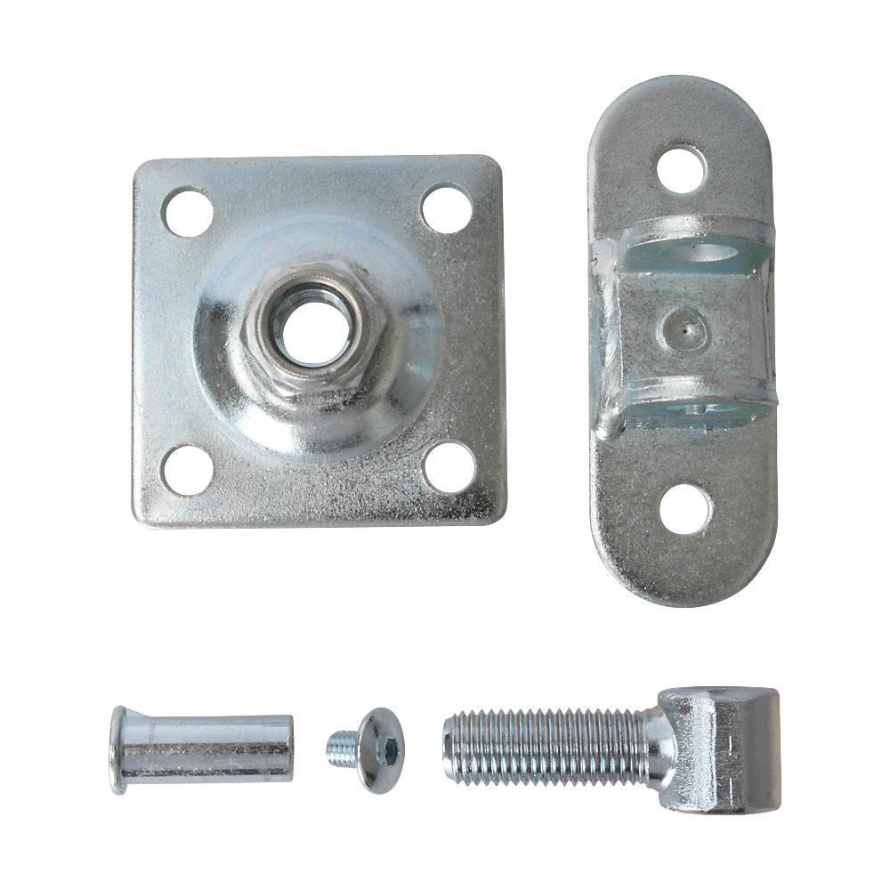 HI/76 Adjustable Gate Hinge M16 With Fixing Plate 80x80mm On Back Plate 115x40mm