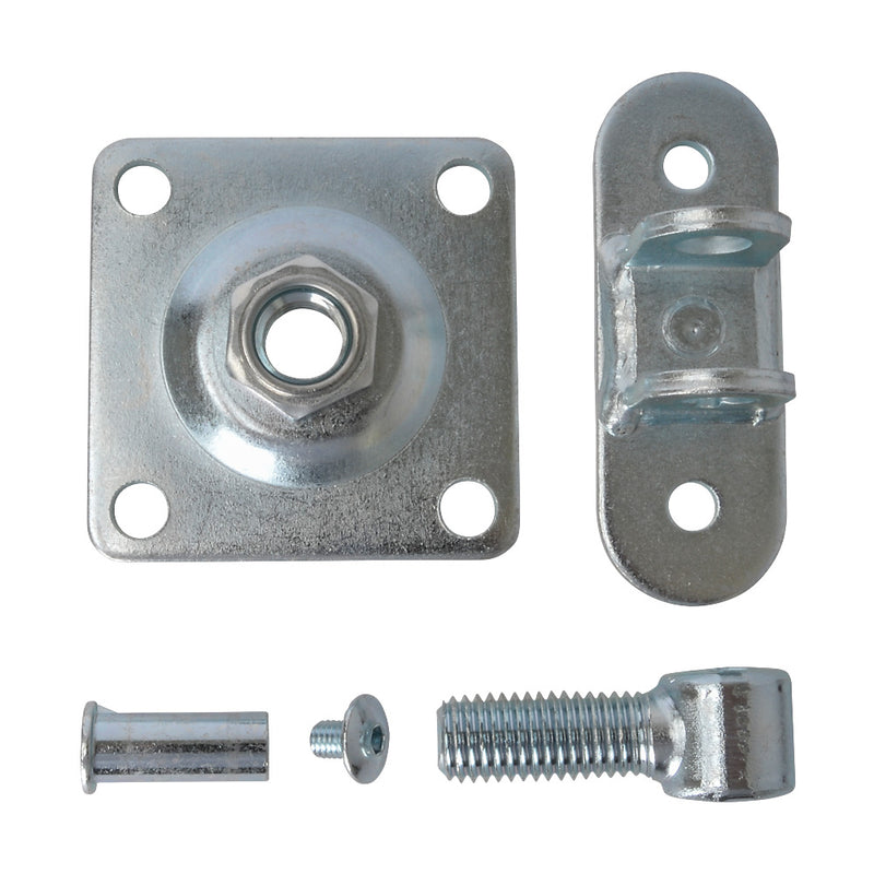 HI/77 Adjustable Gate Hinge M18 With Fixing Plate 90x90mm On Back Plate 115x40mm
