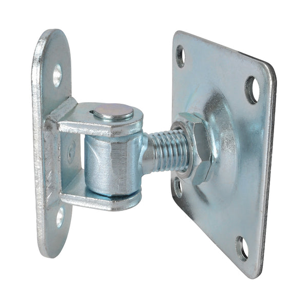 HI/78 Adjustable Gate Hinge M20 With Fixing Plate 100x100mm On Back Plate 115x40mm