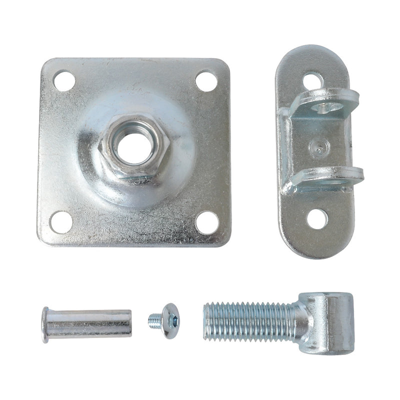 HI/78 Adjustable Gate Hinge M20 With Fixing Plate 100x100mm On Back Plate 115x40mm