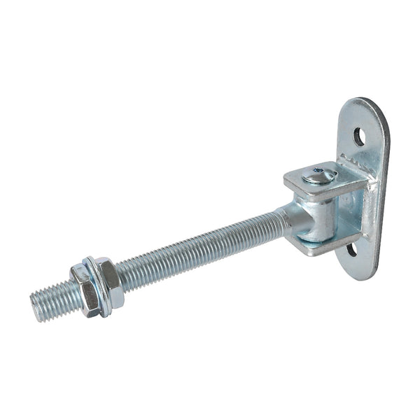 HI/83 Adjustable Gate Hinge With Back Plate 130 x 40mm M16 x 131mm Thread