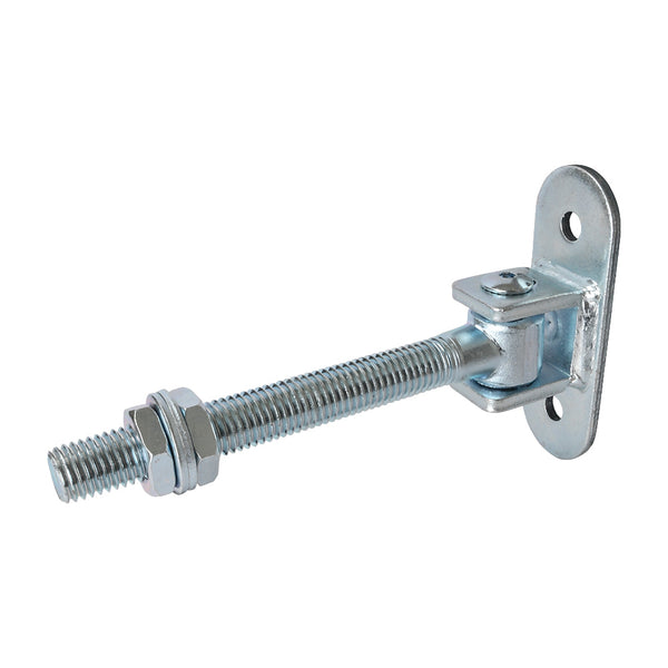 HI/84 Adjustable Gate Hinge With Back Plate 140 x 40mm M18 x 138mm Thread