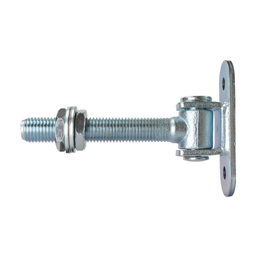 HI/86 Adjustable Gate Hinge With Back Plate 195x44mm M24 x 138mm Thread