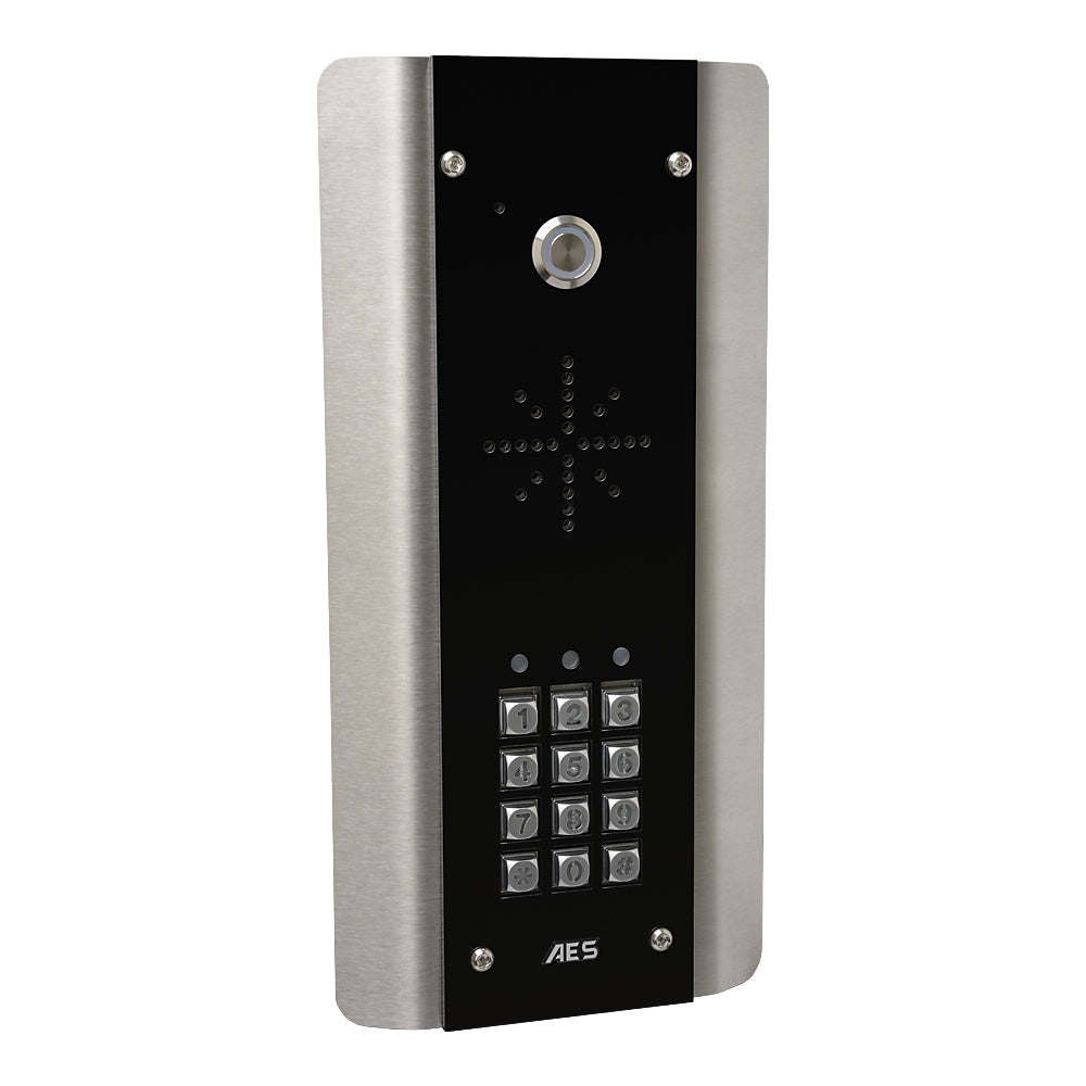 Slim Hardwired Audio Intercom Architectural Kit With Keypad