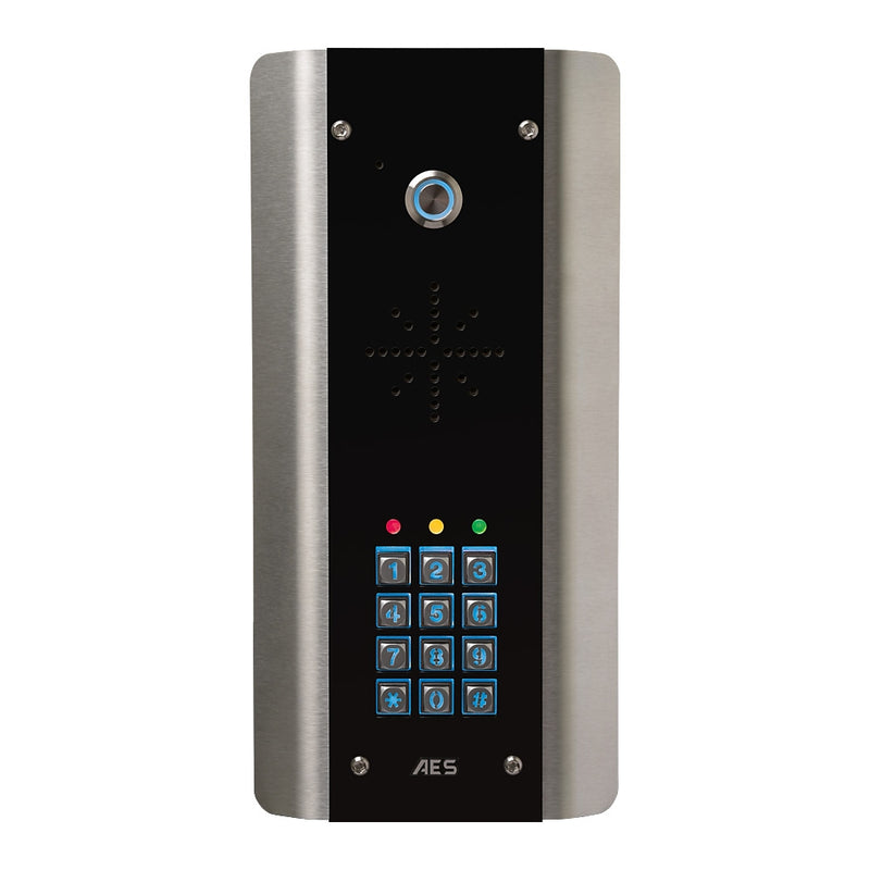 Slim Hardwired Audio Intercom Architectural Kit With Keypad