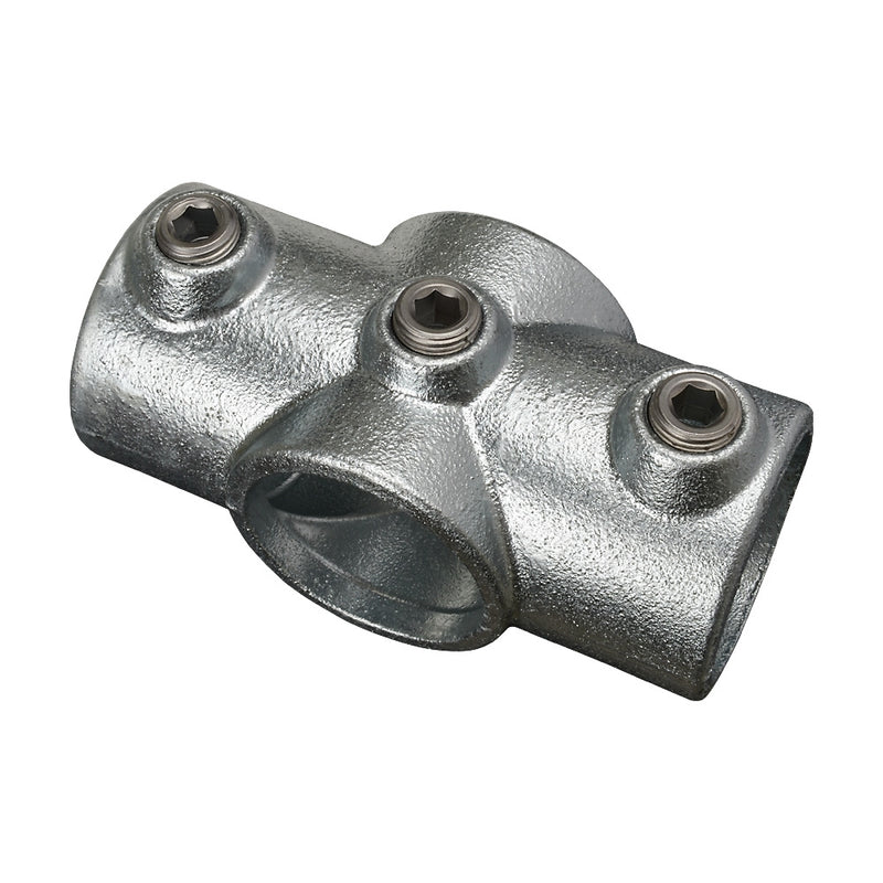 119D 4 Way Middle Rail Cross Key Clamp To Suit 48.3mm Tube