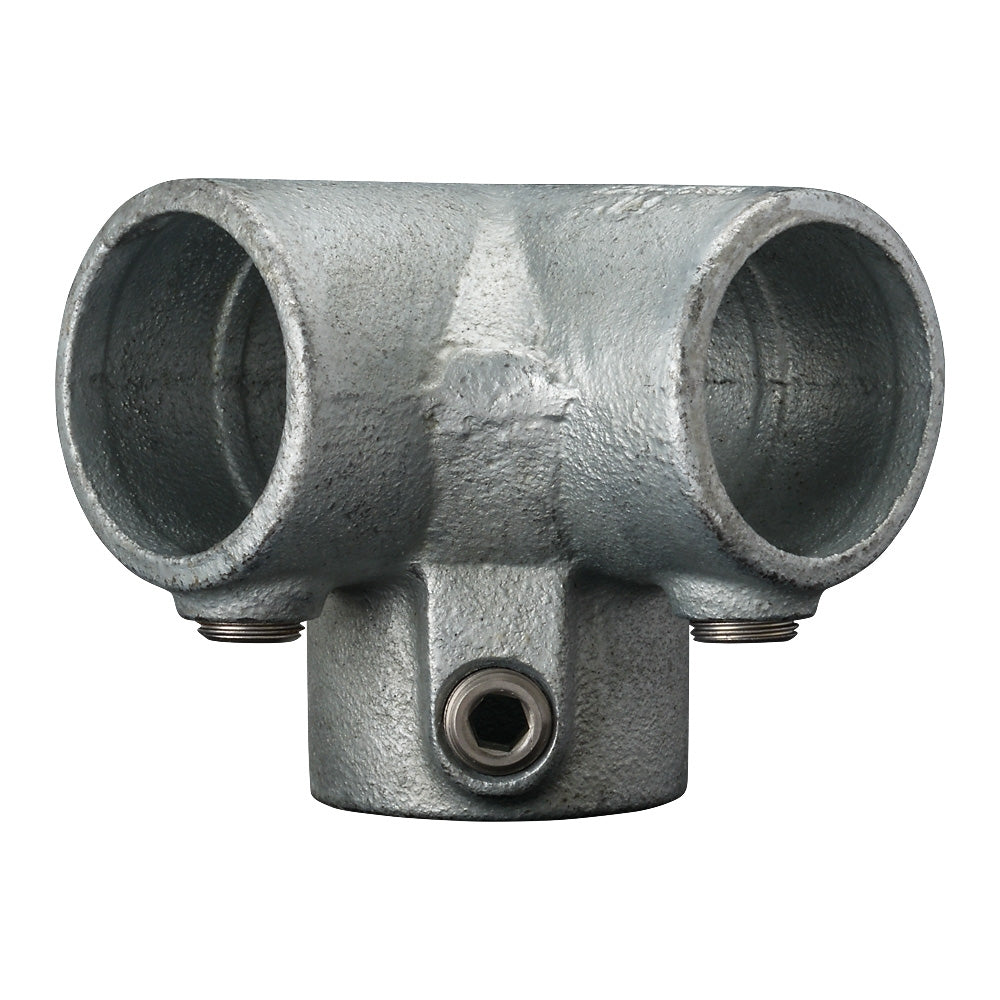 128E 90° Three Way Top Rail Corner Key Clamp To Suit 60.3mm Tube